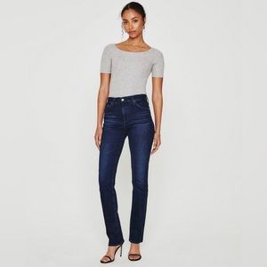 AG Mari High Rise Slim Straight Jeans Size: 28